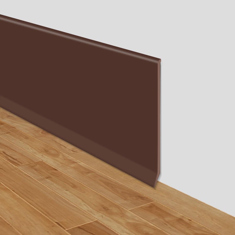 LSGCQ Flexible Baseboard Molding Trim 4 Inch x 40 Feet Self-Adhesive Vinyl Wall Base Peel and Stick Cove Base Rubber Wall Base Moulding Trim (Coffee) - Image 1